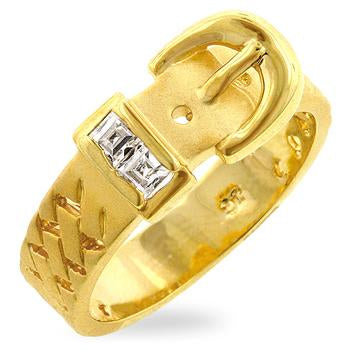 Golden Buckle Ring - Ocean Monroe