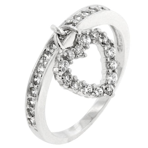 Simple Heart Charm Ring - Ocean Monroe