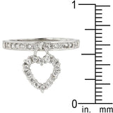 Simple Heart Charm Ring - Ocean Monroe