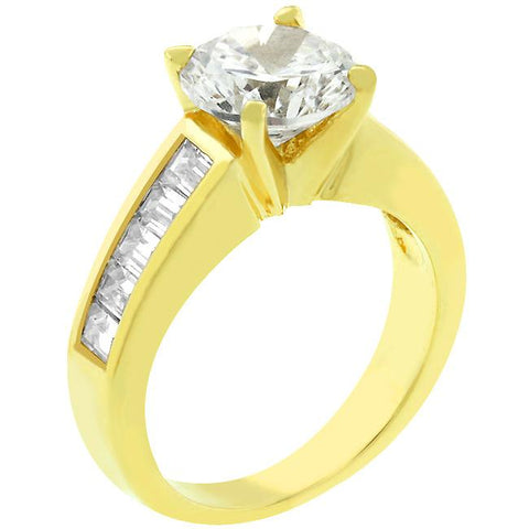Classic Golden Engagement Ring - Ocean Monroe