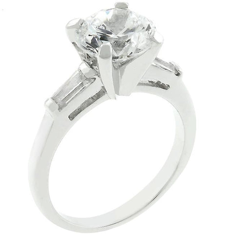 Classic Triple White Engagement Ring - Ocean Monroe