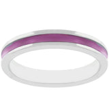 Fuchsia Enamel Eternity Ring