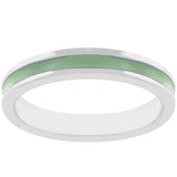 Light Green Enamel Eternity Ring
