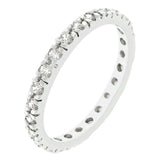 Clear Cubic Zirconia Eternity Ring - Ocean Monroe