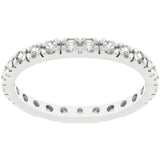 Clear Cubic Zirconia Eternity Ring - Ocean Monroe