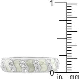 Gray Eternity Enamel Ring