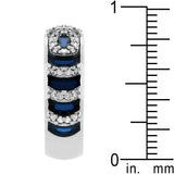 Navy Blue Enamel Ripple Ring - Ocean Monroe