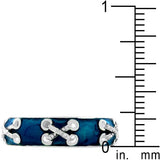 Laced Enamel Eternity Band