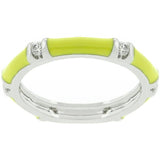 Yellow Enamel Stacker Ring - Ocean Monroe