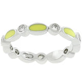 Yellow Link Enamel Stacker Ring - Ocean Monroe