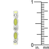 Yellow Link Enamel Stacker Ring - Ocean Monroe