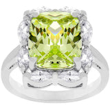 Marquise Framed Apple Green Ring - Ocean Monroe