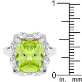 Marquise Framed Apple Green Ring - Ocean Monroe