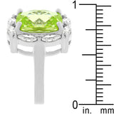 Marquise Framed Apple Green Ring - Ocean Monroe