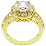 Pave Halo Vintage Crown Ring - Ocean Monroe