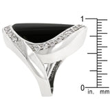 Pave Trim Onyx Ring