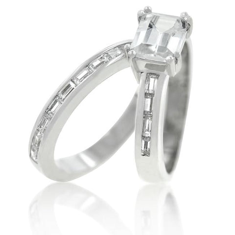 Princess Baguette Wedding Set - Ocean Monroe