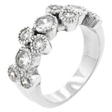 Coral Bezel Cubic Zirconia Ring - Ocean Monroe