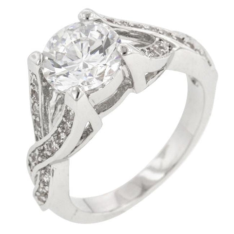 Brilliant Twist Engagement Ring - Ocean Monroe