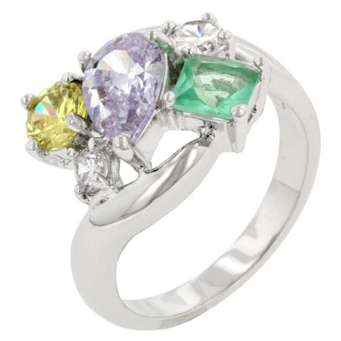 Bejeweled Cluster Cocktail Ring - Ocean Monroe
