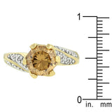 Champagne Twist Engagement Ring