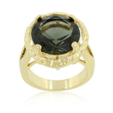 Smokey Cubic Zirconia Organic Ring - Ocean Monroe