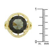 Smokey Cubic Zirconia Organic Ring - Ocean Monroe