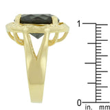 Smokey Cubic Zirconia Organic Ring - Ocean Monroe