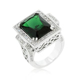 Emerald Green Classic Cocktail Ring - Ocean Monroe