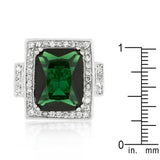 Emerald Green Classic Cocktail Ring - Ocean Monroe