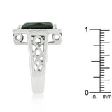 Emerald Green Classic Cocktail Ring - Ocean Monroe