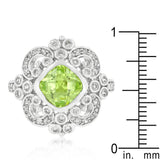 Elegant Peridot Crest Ring