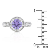 Lavender Halo Engagement Ring - Ocean Monroe