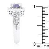 Lavender Halo Engagement Ring - Ocean Monroe