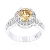 Champagne Halo Engagement Ring - Ocean Monroe