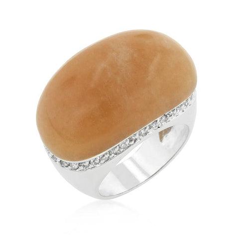 Carnelian Simulated Cocktail Ring - Ocean Monroe
