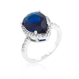 Sapphire Cubic Zirconia Drop Ring - Ocean Monroe
