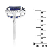 Sapphire Cubic Zirconia Drop Ring - Ocean Monroe