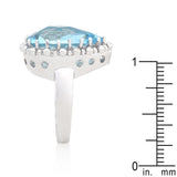 Solitaire Blue Topaz Cocktail Ring - Ocean Monroe