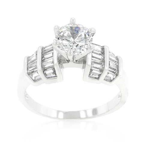 Tapered Baguette Engagement Ring