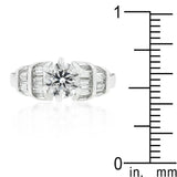 Tapered Baguette Engagement Ring