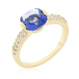 Light Purple Cushion Cut Cubic Zirconia Engagement Ring - Ocean Monroe