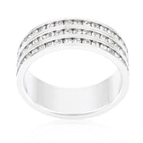 Triple Row Crystal Eternity Band - Ocean Monroe