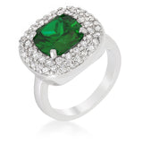 Micropave Green Bridal Cocktail Ring - Ocean Monroe
