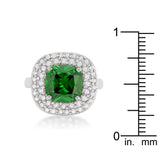 Micropave Green Bridal Cocktail Ring - Ocean Monroe