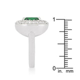 Micropave Green Bridal Cocktail Ring - Ocean Monroe