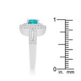 Micro-Pave Aqua Vintage Ring - Ocean Monroe
