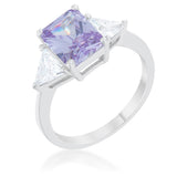Classic Lavender White Gold Rhodium Engagement Ring - Ocean Monroe