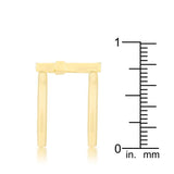 Francis 0.08ct CZ 14k Gold Contemporary Cross Ring - Ocean Monroe