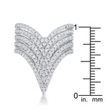 Vera 1.42ct CZ Rhodium Vintage Inspired Cocktail Ring - Ocean Monroe
